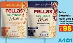 FELLAS GLUTENSİZ MÜSLİ 270 G fiyat ve kampanya bilgisi